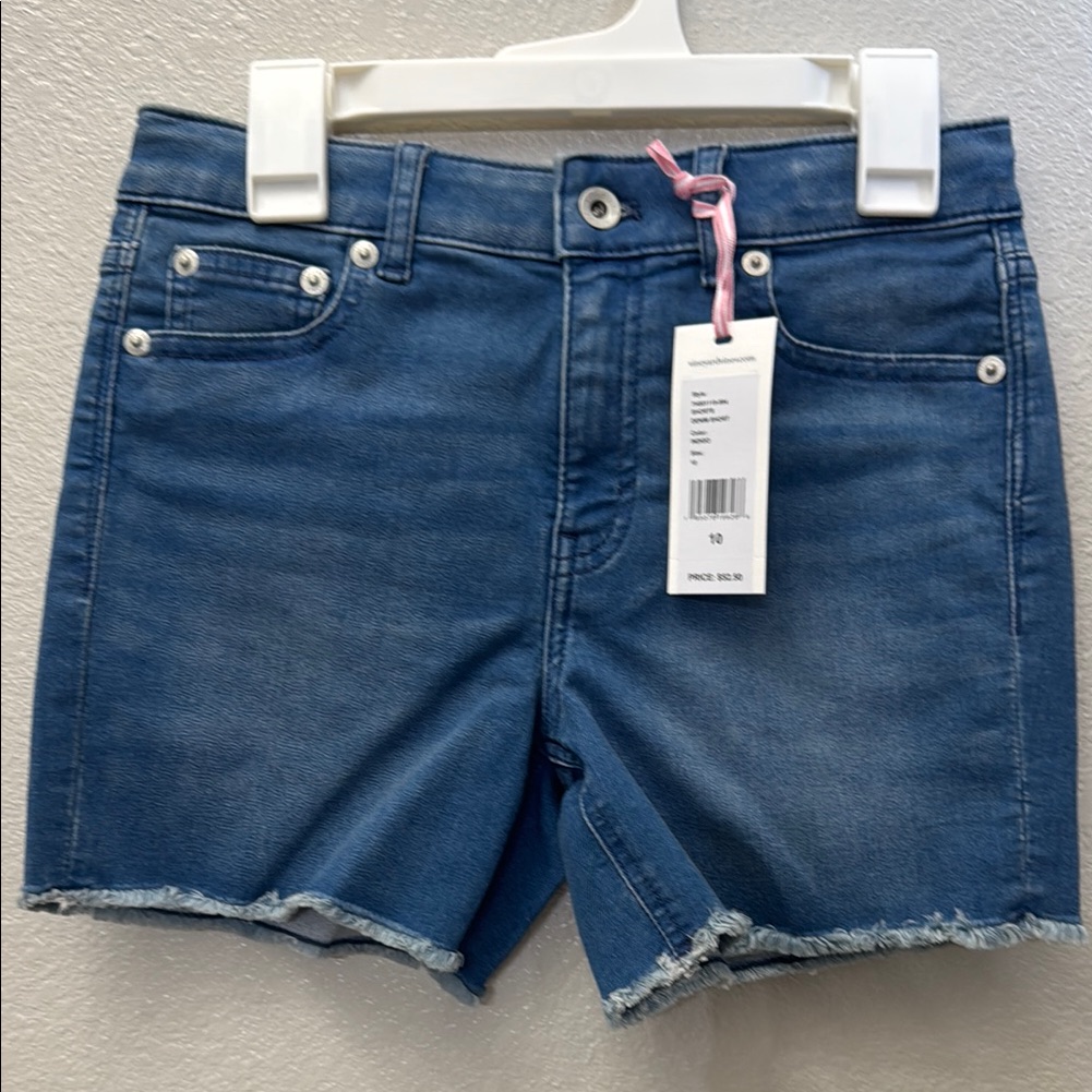 Vineyard Vines Blue Frayed Hem Shorts